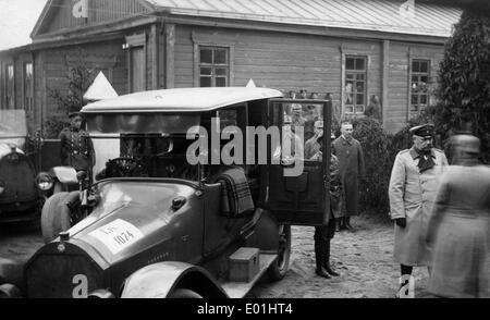 Paul von Hindenburg à Siauliai, 1916 Banque D'Images