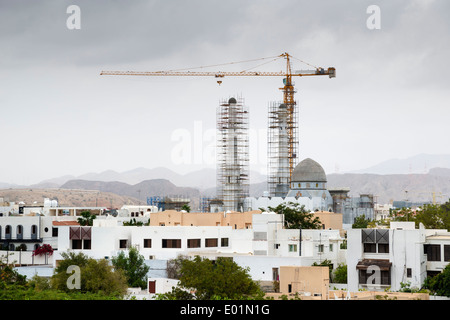 Photo d'une mosquée en construction à Muscat, Oman Banque D'Images