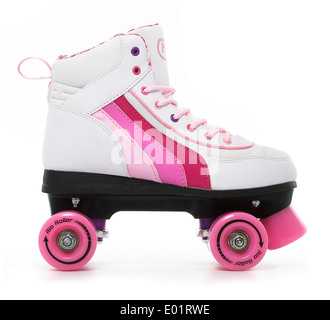 Roller Skate, découper sur fond blanc Banque D'Images