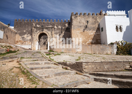 L'ancienne forteresse de pierre de Médine. Partie ancienne de Tanger, Maroc Banque D'Images