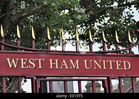 West Ham United Motif Banque D'Images