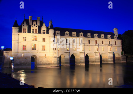 Photo de chateau chenonceau, cher, vallée de la Loire, France Banque D'Images