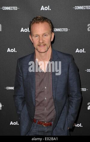 Brooklyn, NY, USA. Apr 29, 2014. Morgan Spurlock au niveau des arrivées pour les contenus numériques de AOL, NewFronts Duggal Serre, Brooklyn, NY Le 29 avril 2014. Crédit : John Paul Melendez/Everett Collection/Alamy Live News Banque D'Images