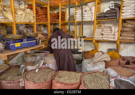 Épices Marché Mercato à Addis Ababa, Ethiopie Banque D'Images