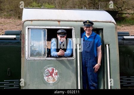 Locomotive diesel de la classe 14 sur le chemin de fer de la forêt de Dean à Norchard, Gloucestershire, England, UK Banque D'Images