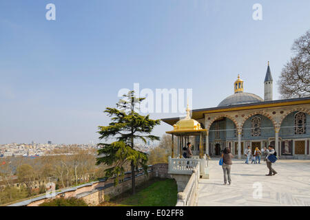 İftariye baldaquin, Pavillon de Bagdad, le palais de Topkapi, Topkapi Sarayi, Istanbul, côté européen, Turquie Banque D'Images