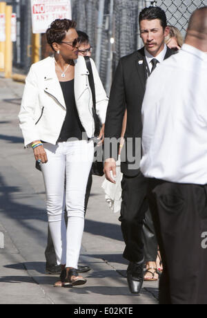 Hollywood, Californie, USA. Apr 29, 2014. Robin Roberts arrive pour son apparence sur Jimmy Kimmel Live au El Capitan Theatre à Hollywood le 29 avril 2014. Crédit : David Bro/ZUMAPRESS.com/Alamy Live News Banque D'Images