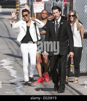 Hollywood, Californie, USA. Apr 29, 2014. Robin Roberts arrive pour son apparence sur Jimmy Kimmel Live au El Capitan Theatre à Hollywood le 29 avril 2014. Crédit : David Bro/ZUMAPRESS.com/Alamy Live News Banque D'Images