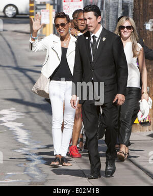 Hollywood, Californie, USA. Apr 29, 2014. Robin Roberts arrive pour son apparence sur Jimmy Kimmel Live au El Capitan Theatre à Hollywood le 29 avril 2014. Crédit : David Bro/ZUMAPRESS.com/Alamy Live News Banque D'Images