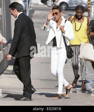 Hollywood, Californie, USA. Apr 29, 2014. Robin Roberts arrive pour son apparence sur Jimmy Kimmel Live au El Capitan Theatre à Hollywood le 29 avril 2014. Crédit : David Bro/ZUMAPRESS.com/Alamy Live News Banque D'Images