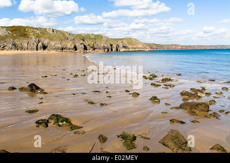 Barafundle Bay, Pembrokeshire, Pays de Galles de l'Ouest Banque D'Images