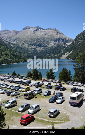 Vue d'été de la Réserve Naturelle du Néouvielle Banque D'Images