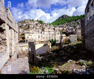 Kayakoy village grec abandonné près de Fethiye Turquie Banque D'Images