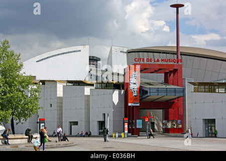 Cité de la musique, Parc de la Villette, Paris Banque D'Images