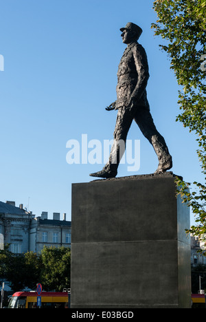 Monument au général Charles de Gaulle, Varsovie, Pologne Banque D'Images