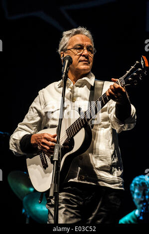 Turin, Italie. Apr 30, 2014. Torino Jazz Festival Concert de Caetano Veloso . Caetano Veloso : crédit facile vraiment Star/Alamy Live News Banque D'Images