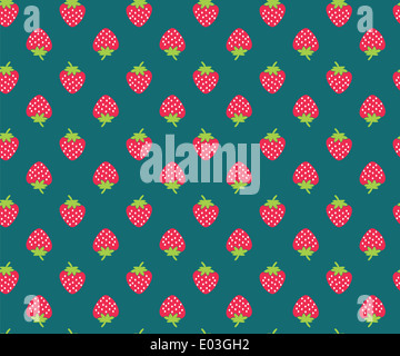 Motif fraise Banque D'Images