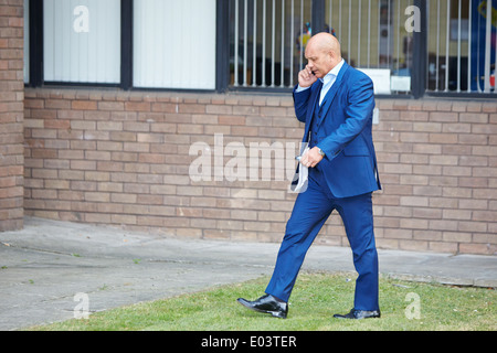 Ex joueur de Ray Wilkins photographié à Staines Magistrates Court pendant son procès pour infractions relatives à la conduite d'un verre. Il a été reconnu coupable Banque D'Images