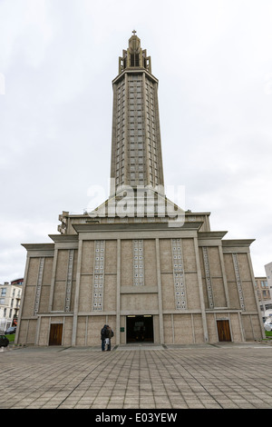 L'église de saint Joseph, Le Havre, est une église catholique romaine à Le Havre, France. Banque D'Images