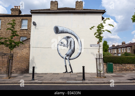 Street Art, Londres. Banque D'Images