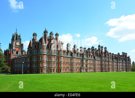 Le bâtiment du fondateur, Royal Holloway, Université de Londres, Egham Hill, Egham, Surrey, Angleterre, Royaume-Uni Banque D'Images