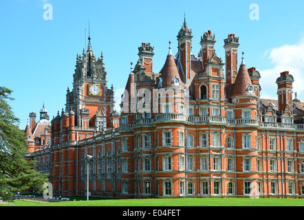 Le bâtiment du fondateur, Royal Holloway, Université de Londres, Egham Hill, Egham, Surrey, Angleterre, Royaume-Uni Banque D'Images