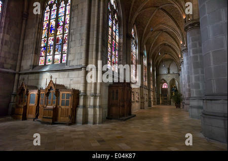 La cathédrale de Marien (ou nouvelle cathédrale) à Linz, Haute Autriche, Der neue und Mariendom ( Dom ) dans la région de Linz, Wien Banque D'Images