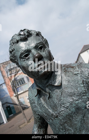 Statue de Dylan Thomas Banque D'Images