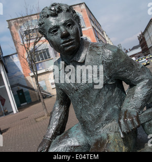 Statue de Dylan Thomas Banque D'Images