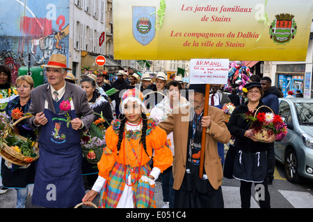 La Fête des vendanges Montmartre Paris Banque D'Images