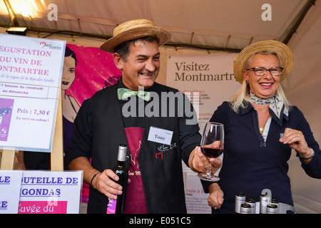 La Fête des vendanges Montmartre Paris Banque D'Images