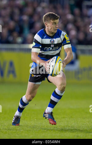 Bath, Royaume-Uni. 09Th Mai, 2014. George FORD (Rugby) au cours de l'Aviva Premiership match entre Bath et Northampton Saints au Recreation Ground. Credit : Action Plus Sport/Alamy Live News Banque D'Images