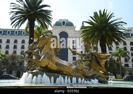 "Le Conquérant" et la statue d'oreale Grande Hotel, Kempton Park, East Rand, la Province de Gauteng, Afrique du Sud Banque D'Images