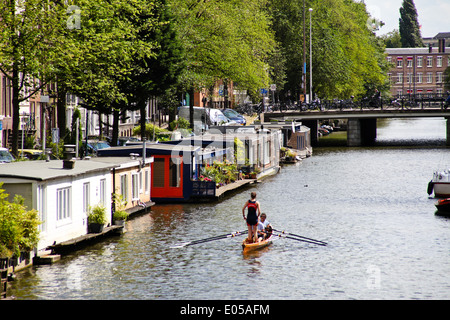 Amsterdam aux Pays-Bas, Amsterdam in den Niederlanden Banque D'Images