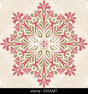 Ronde Floral pattern. Banque D'Images