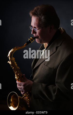 Saxophoniste Banque D'Images