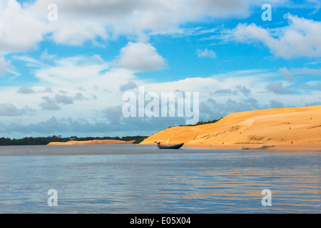 Dans Lencois Maranheinses des dunes de sable du Parc National, l'État de Maranhao, Brésil Banque D'Images