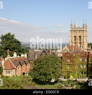 Gatehouse abbaye Abbey Hotel Malvern Priory Great Malvern Worcestershire England UK Banque D'Images