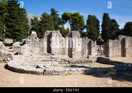 Zone archéologique, solin, Dalmatie, Croatie, Europe Banque D'Images