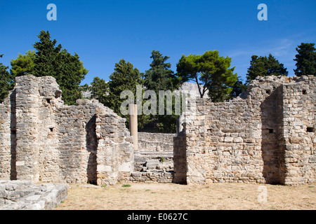 Zone archéologique, solin, Dalmatie, Croatie, Europe Banque D'Images
