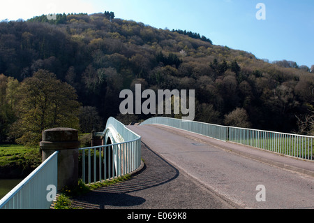 Bigsweir Bridge sur la rivière Wye près de Llandogo, Monmouthshire, Wales, UK Banque D'Images