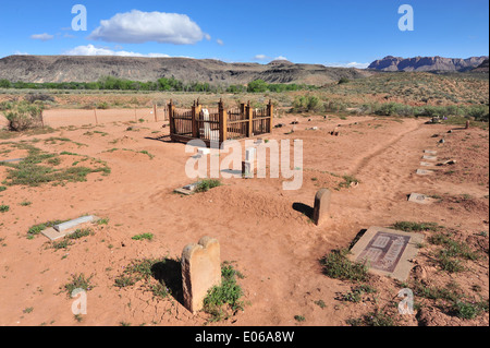 Grafton Ghost Town dans l'Utah. Banque D'Images