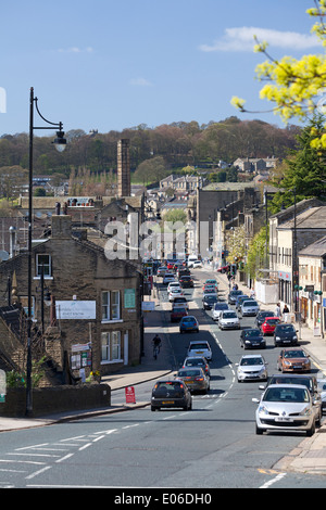 Vue de la ville de Bolton Brow, Sowerby Bridge, West Yorkshire Banque D'Images