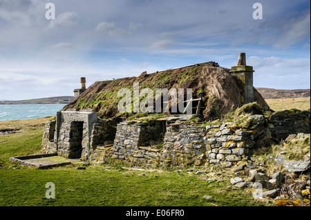 Chambre noire à Rushgarry abandonnés, Berneray, Hébrides extérieures, en Écosse Banque D'Images