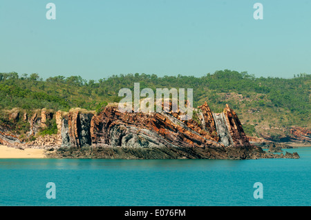 Nayes Yampi Sound, Rock, le Kimberley, Western Australia, Australia Banque D'Images