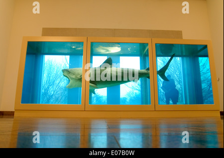 L'impossibilité physique de la mort dans l'esprit de quelqu'un vivant, par Damien Hirst Banque D'Images