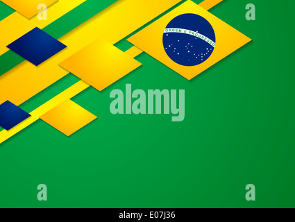 Vecteur de l'entreprise contexte en couleurs du Brésil Banque D'Images