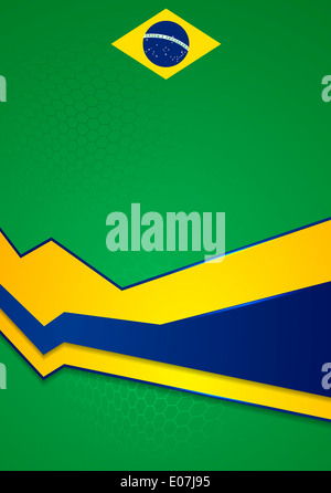Vecteur de l'entreprise contexte en couleurs du Brésil Banque D'Images