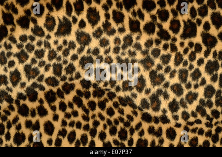 Arrière-plan de fourrure léopard artificielle Banque D'Images