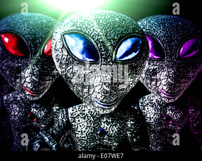 Envahisseurs de jouets étrangers Banque D'Images